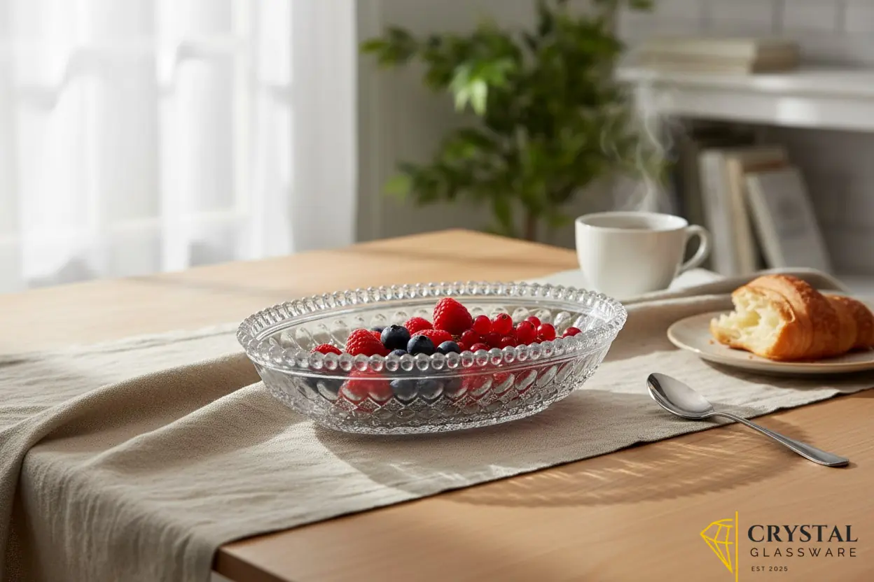 Glass serving dry fruits snacks and sweet (pack of six) 
